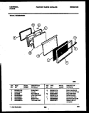 DOOR PARTS Diagram and Parts List for CE302BP2W1  Frigidaire Range
