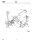 MOTOR Diagram and Parts List for FSE747GES1  Frigidaire Dryer