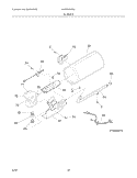 BURNER Diagram and Parts List for NMGR336FS0  Frigidaire Dryer