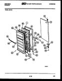 DOOR PARTS Diagram and Parts List for UG16A  Frigidaire Freezer