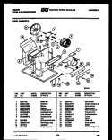 ELECTRICAL AND AIR HANDLING PARTS Diagram and Parts List for AS08B4SYA  Gibson Air Conditioner