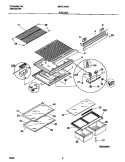 SHELVES Diagram and Parts List for MRT21NSHD0  Frigidaire Refrigerator