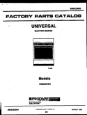 COVER Diagram and Parts List for CE200SP2W0  Frigidaire Cooktop