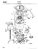 MOTOR / TUB Diagram and Parts List for GWX223RBD3  Gibson Washer