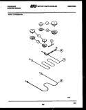 BROILER PARTS Diagram and Parts List for REGS38BNL2  Frigidaire Range