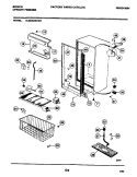 CABINET Diagram and Parts List for UL2030ECW2  Electrolux Freezer