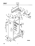 CABINET Diagram and Parts List for MRT16CGEZ8  Uni Refrigerator