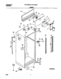 CABINET Diagram and Parts List for FRT18TNGD0  Frigidaire Refrigerator