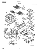 SHELVES Diagram and Parts List for FRT22TSEK2  Frigidaire Refrigerator