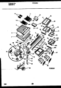 SHELVES AND SUPPORTS Diagram and Parts List for FRT24QRAW1  Frigidaire Refrigerator