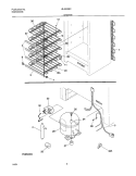 SYSTEM Diagram and Parts List for UL4000ECW5  Electrolux Freezer