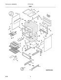 BODY Diagram and Parts List for CFEF357GS3  Frigidaire Range