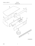 CONTROL PANEL Diagram and Parts List for CFEB27S2FB1  Frigidaire Wall Oven