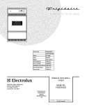 COVER Diagram and Parts List for FGB24S5DCC  Frigidaire Wall Oven