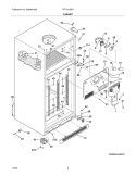 CABINET Diagram and Parts List for FRT21LR8DKN  Frigidaire Refrigerator