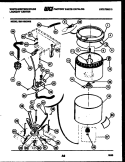 TUBS, WATER VALVE AND LID SWITCH Diagram and Parts List for SM115MXW2  Frigidaire Washer