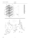 SYSTEM Diagram and Parts List for UL1293CA4  Electrolux Freezer