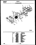 AIR HANDLING PARTS Diagram and Parts List for WAC051T7Z1  Frigidaire Air Conditioner