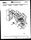 SHELVES AND SUPPORTS Diagram and Parts List for FPI11TLFW3  Frigidaire Refrigerator