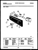 CONSOLE AND CONTROL PARTS Diagram and Parts List for DB200PW1  Frigidaire Dishwasher