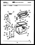 CHEST FREEZER PARTS Diagram and Parts List for CG10AD  Frigidaire Freezer