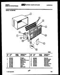 CABINET PARTS Diagram and Parts List for AK27E6RWG  Gibson Air Conditioner