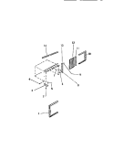WINDOW MOUNTING PARTS Diagram and Parts List for M316C2QA  Kelvinator Air Conditioner