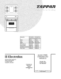 COVER Diagram and Parts List for TGF605WFU3  Tappan Range