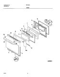 DOOR Diagram and Parts List for TEF353AQD  Tappan Range