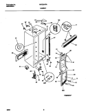 CABINET Diagram and Parts List for MRS20HRAD7  Frigidaire Refrigerator