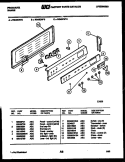 CONTROL PANEL Diagram and Parts List for RG45CL4  Frigidaire Range