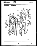 DOOR PARTS Diagram and Parts List for FV19F5WXFB  Gibson Freezer