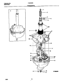 TRANSMISSION Diagram and Parts List for FLXE52RBS1  Frigidaire Washer Dryer Combo