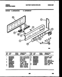 BACKGUARD Diagram and Parts List for GEF400WAW1  Gibson Range
