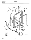 TUB Diagram and Parts List for FDB435RFS2  Frigidaire Dishwasher