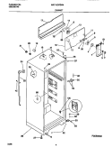 CABINET Diagram and Parts List for MRT15CPEW4  Frigidaire Refrigerator