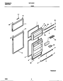 DOOR Diagram and Parts List for WRT16DGCD2  Frigidaire Refrigerator