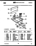 BACKGUARD AND COOKTOP PARTS Diagram and Parts List for CEA3M2WSTD  Gibson Range