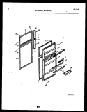 DOOR PARTS Diagram and Parts List for RTG215NCD1  Frigidaire Refrigerator