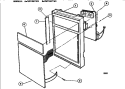 CONTROL PANEL Diagram and Parts List for TMT106T1W1  Tappan Microwave