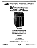 COVER Diagram and Parts List for ED258K6  Frigidaire Dehumidifier