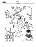 BODY Diagram and Parts List for FGF352SBDE  Frigidaire Range