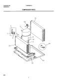 COMPRESSOR Diagram and Parts List for FAS256H2A1  Frigidaire Air Conditioner