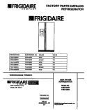 COVER Diagram and Parts List for F45XH24BB0  Frigidaire Refrigerator