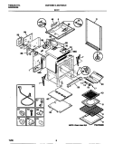 BODY Diagram and Parts List for MGF355CESC  Frigidaire Range