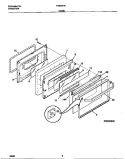 DOOR Diagram and Parts List for F04B357BDF  Frigidaire Range