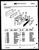 BACKGUARD Diagram and Parts List for 31-2649-00-01  Tappan Range
