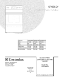 COVER Diagram and Parts List for CRE3880GBBB  Crosley Range