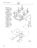 BURNER Diagram and Parts List for TGF328GSF  Tappan Range