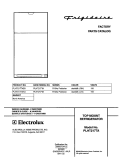 COVER Diagram and Parts List for PLHT217TAB3  Frigidaire Refrigerator
